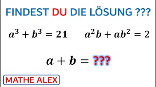 Findest du die Lösung  Binomische Formeln  Algebra  Gleichungssysteme lösen  Mathe Alex [upl. by Oliviero320]