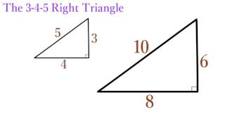 Lesson 12 The 345 Right Triangle  SimpleStep Learning [upl. by Aleibarg453]