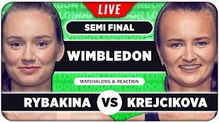 RYBAKINA vs KREJCIKOVA •• Wimbledon 2024 Semi Final •• LIVE Tennis Talk Watchalong [upl. by Rajewski]