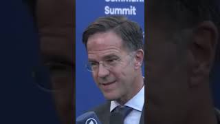 NATO chief Mark Rutte expresses [upl. by Amsaj]