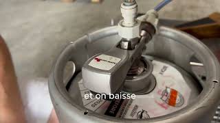 Utiliser une tireuse sans gaz avec compresseur intégré [upl. by Ttsepmet175]