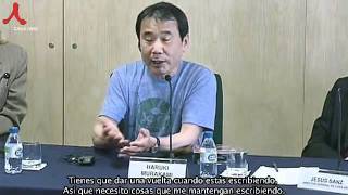 Murakami Haruki Interview in SpainSubin Spanish by shin sung hyun [upl. by Roselani]