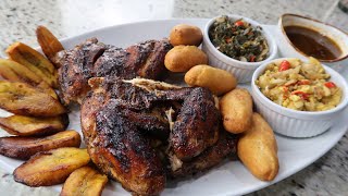 The most delicious oven jerk chicken  oven roasted jerk chicken [upl. by Schroer]