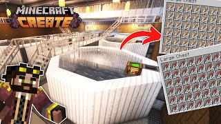 I built a FULLY AUTOMATIC FISH FARM in Minecraft Create Mod WORLD DOWNLOAD [upl. by Lanaj]