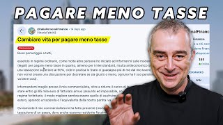 Cambiare Vita Per Pagare Meno Tasse  Reddit Reaction [upl. by Nimrak]