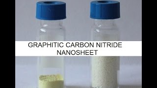 Material for Battery and Supercapacitors 2 graphitic carbon nitride NANOSHEET [upl. by Chappelka393]