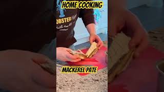 Home cooking mackerel pate fresh caught by the children fishing ocean diy [upl. by Xonk305]