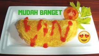 RESEP MEMBUAT OMURICE Nasi Omelet Jepang Ala Korea  Japanese Omurice Omelette Recipe Korean Style [upl. by Chema]