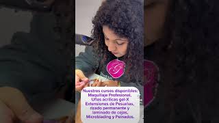 Cursos de uñas acrílicas gelx maquillaje profesional extensiones de pestañas en Los Angeles CA [upl. by Hodges]