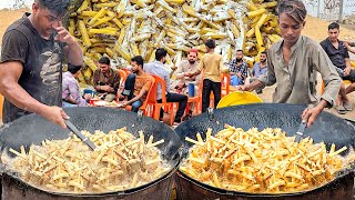 CRAZY RUSH FOR EGG FRENCH FRIES 🍟STREET FOOD ANDA CHIPS RECIPE  ROADSIDE CRISPY EGG FRIES MAKING [upl. by Rochester]