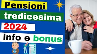 Pensioni e Tredicesima 2024 calcolo e bonus [upl. by Harbird]