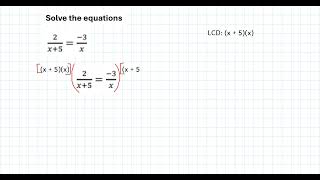 Solving rational equations [upl. by Las872]