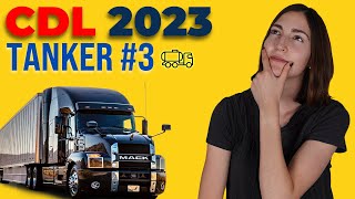 CDL Tanker Test 3 2023 60 Questions with Explained Answers [upl. by Jonati]