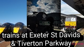 trains at Exeter St Davids and Tiverton Parkway [upl. by Petrine]