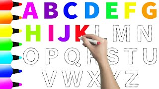 ABC for Kids  ABCDEFGHIJKLMNOPQRSTUVWXYZ  How to Write Alphabets  How to Read Alphabets  KS ART [upl. by Natrav]