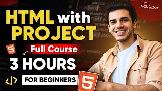 HTML Full Course for Beginners in HINDI  Learn HTML with Projects in 3 Hours 2024 [upl. by Fugazy493]