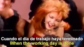 Cyndi Lauper  Girls Just Want To Have Fun Lyrics English  Español Subtitulado [upl. by Attela]