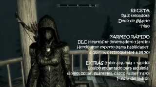 Tutorial  Skyrim  Leveo de alquimia y farmeo de ingredientes RÁPIDO [upl. by O'Toole]