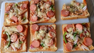 EASY PIZZA TOAST RECIPE [upl. by Nomla]