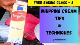 The Secret to PERFECT Whipping Cream Whipping Cream Techniques How to Whip Cream bake cake food [upl. by Erret378]