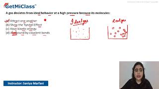 Gas Deviates from Ideal Behavior KCET 11th Chemistry States of Matter [upl. by Schulze]