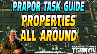 Properties All Around  Prapor Task Guide  Escape From Tarkov [upl. by Rubia511]