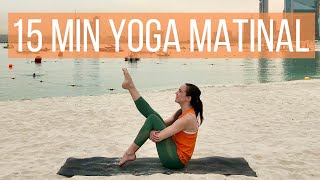 Yoga du matin 15 minutes  Réveillez le corps entier pour une plus belle journée  🌞 [upl. by Bose]