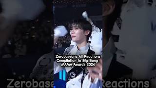 Zerobaseone Reaction MAMA Awards 2024  Zerobaseone Reaction to Big Bang Performance MAMA 2024 [upl. by Nnairrek]