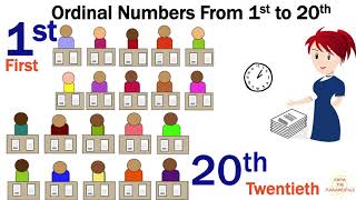 What is ordinal numbers English  First Second Third  Cardinal amp Ordinal Numbers from 1st to 20th [upl. by Okin]