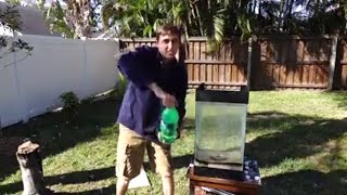 Molten Aluminum Vs 15 gallons of Sprite [upl. by Cioban]