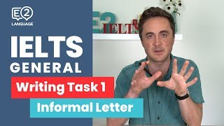 E2 IELTS General Writing Task 1  Informal Letters  TOP TIPS with Jay [upl. by Benoite]