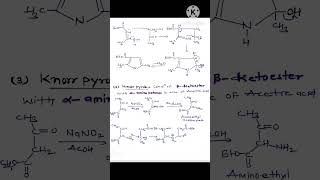 organic name reactionsPaal knorr synthesisHantzsch pyrrole synthesis Knorr pyrrole synthesis [upl. by Cathi604]