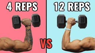 Low Reps vs High Reps for Muscle Growth [upl. by Tearle]