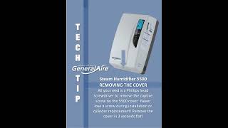 GeneralAire® 5500 Steam Humidifier Removing the Cover [upl. by Aylward]