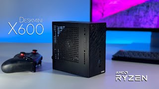 The AllNew Desk Mini X600 Is A 19L Tiny PC With The Power To Game Hands On [upl. by Atiuqihc]