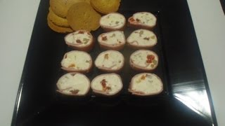 Canapes de Jamon York y Queso Gorgonzola  TuCocinaEnCasa Recetas de cocina [upl. by Inafets]