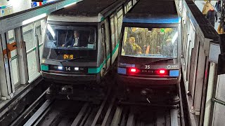 METRO DE PARIS LIGNE 4  MP89CC  DECEMBRE 2023 [upl. by Airamanna69]