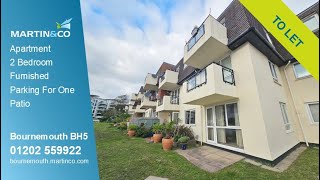 TO LET 2 Bed Apartment Furnished Parking Bournemouth [upl. by Meeka185]