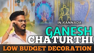 Ganesh Decoration ideas💡Low Budget 🥳lowbudget decoration ganeshadecoration [upl. by Htidirem]