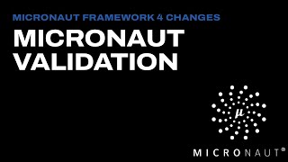 Micronaut Validation  Micronaut Framework 4 [upl. by Toile]