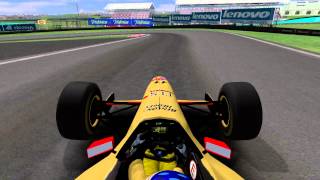 rFactor F1 1996 Barichello onboard [upl. by Assenahs]