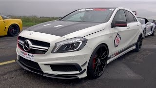 RENNtech MercedesBenz A45 AMG Stage 1  RACE BATTLE [upl. by Sobel784]