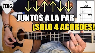 Canción fácil en guitarra para principiantes ¡Solo 4 acordes Juntos a la Par [upl. by Sivam]