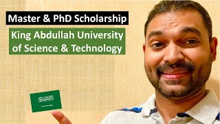 Fully Funded King Abdullah University Scholarship  KAUST  Master amp PhD  Complete Guide to Apply [upl. by Lleumas]