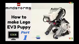 Lego Mindstorms EV3 Puppy Coding Guides Part 01 ｜YouthExplreStudy [upl. by Ecinnej]