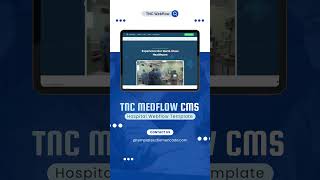 TNC MedFlow CMS  Hospital Webflow Template [upl. by Garlinda299]