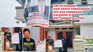 Tim Gajahmada Hari Kedua Pemasangan APK dan Pembagian Kalender di Kec Sangatta Utara [upl. by Aisanahta]