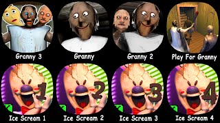 Granny 3 Granny Ice Scream 1 Ice Scream 2 Granny 2 Play For Granny Ice Scream 3 Ice Scream 4 [upl. by Nylorak]