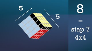 Rubiks kubus 5x5  stap 810 [upl. by Felix608]