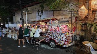 Khao San Road in Bangkok Thailand 🇹🇭 [upl. by Aggi]